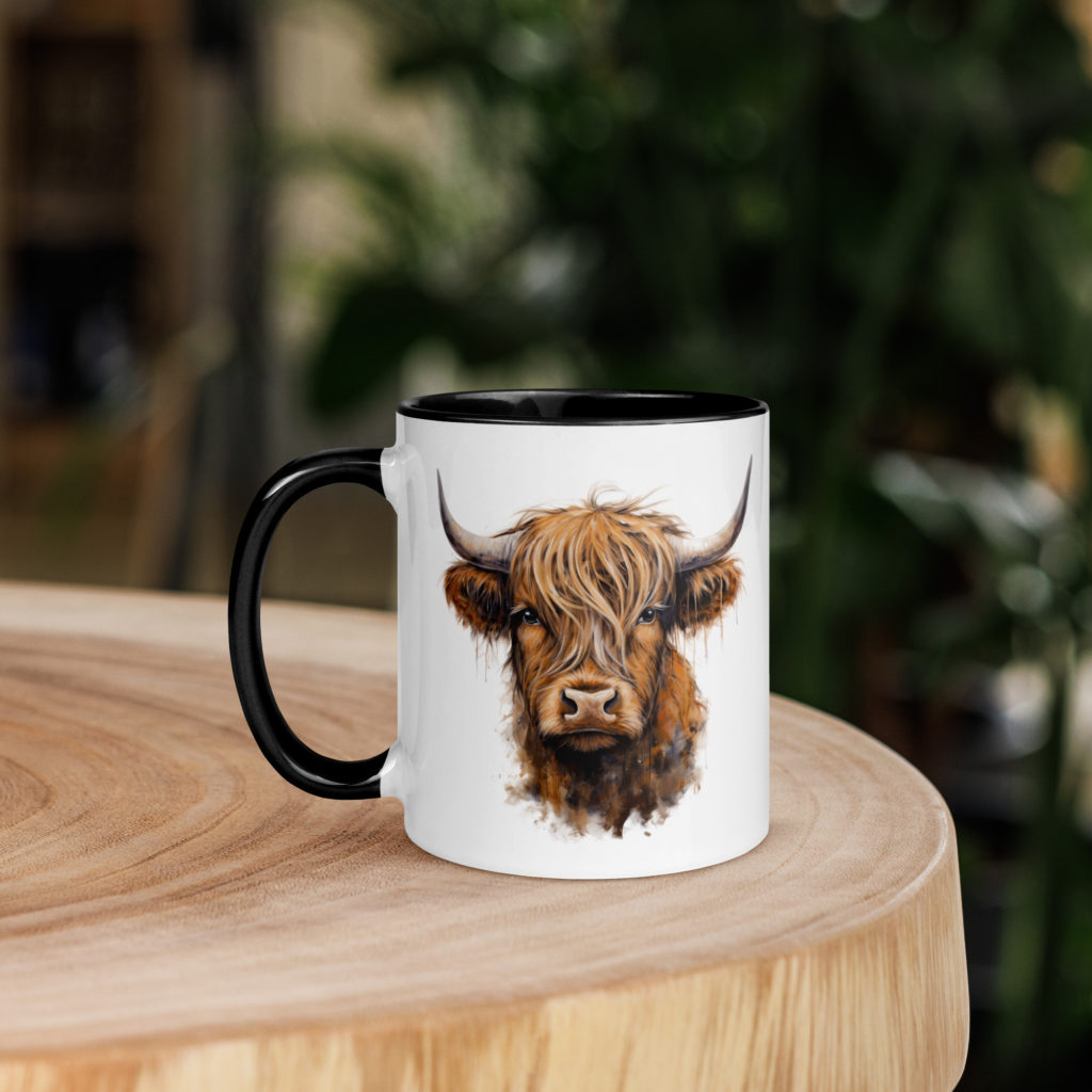 tasse vache highland