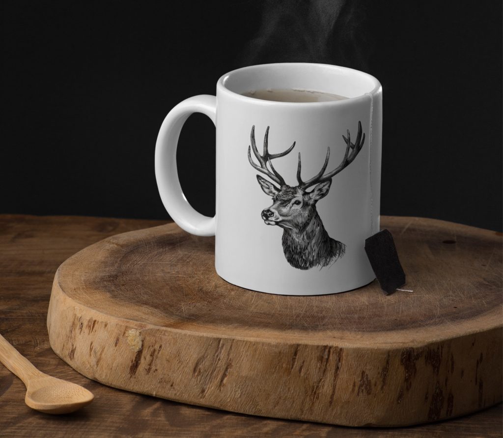 tasse cerf