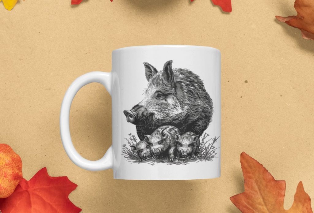 tasse chasseur sanglier